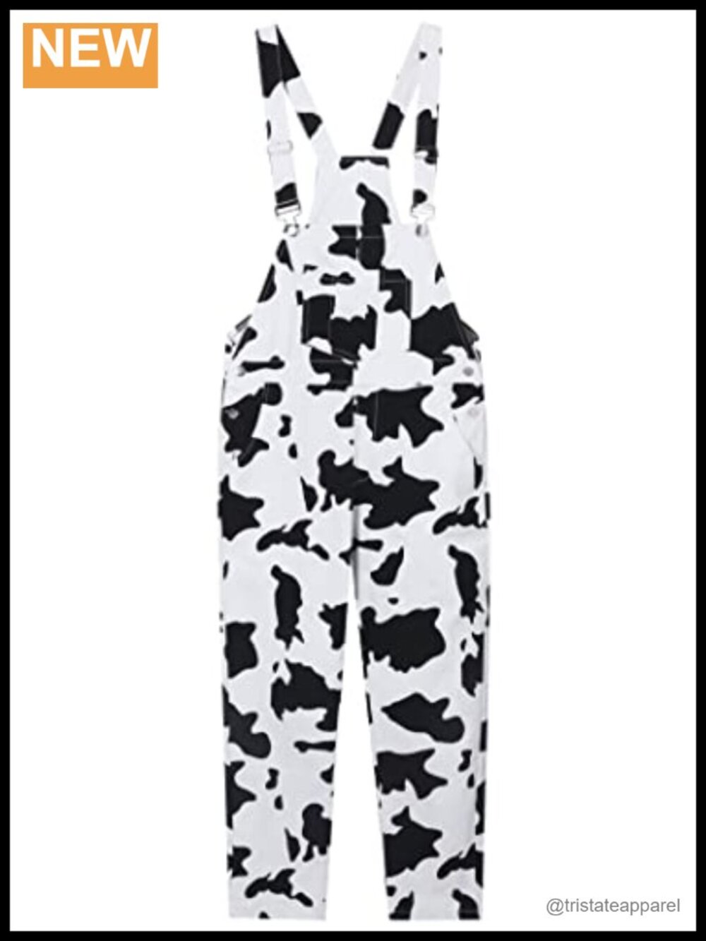 Cotton Bib Overalls Wide Leg Baggy Jumpsuit Pocketed